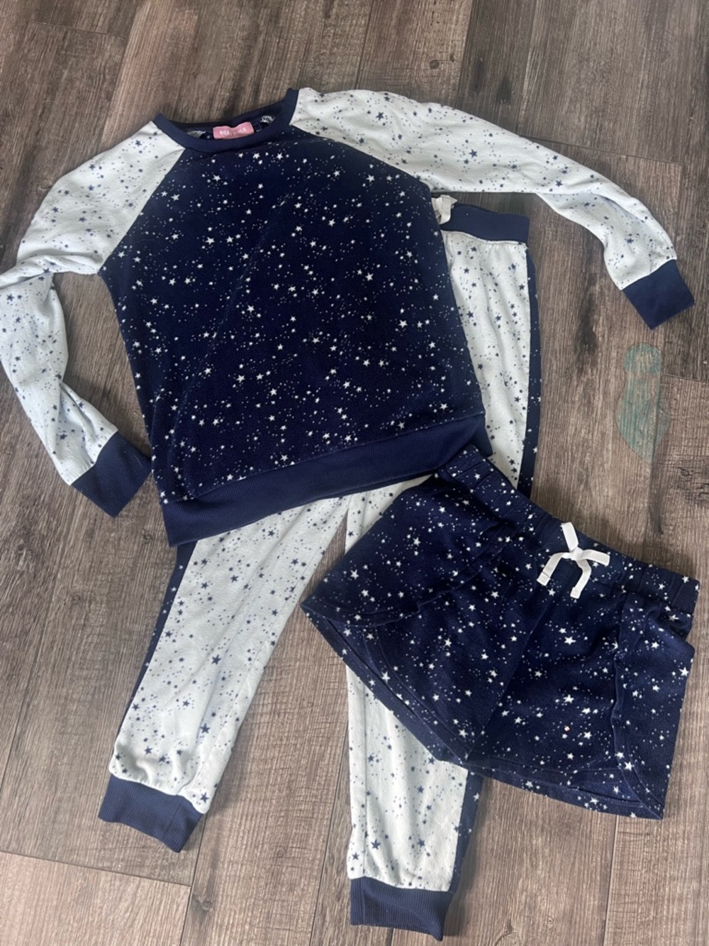 BCBGirls Navy and white Star Pajama Set